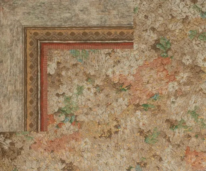 Framed Print : Corner design, SMB wallpaper sample book Framed Print : Corner design, SMB wallpaper sample book