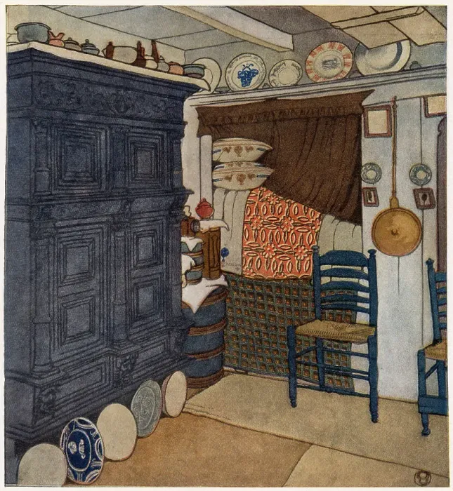 Framed Print : CORNER OF A MARKEN ROOM Framed Print : CORNER OF A MARKEN ROOM