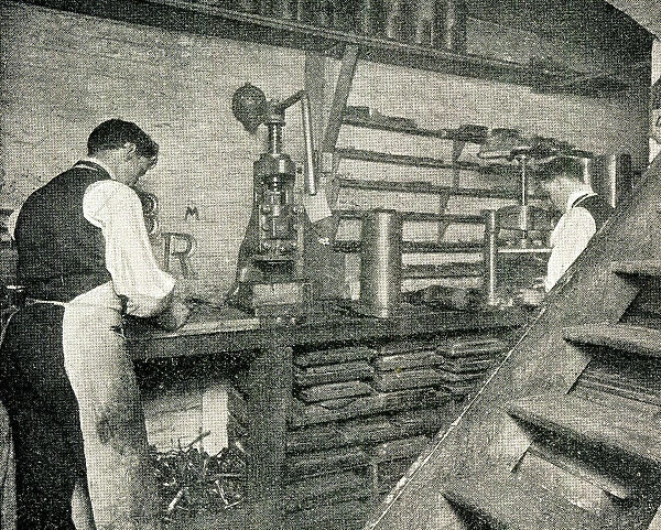 Corner of the Stamping Room, Pether's Sign Makers, London