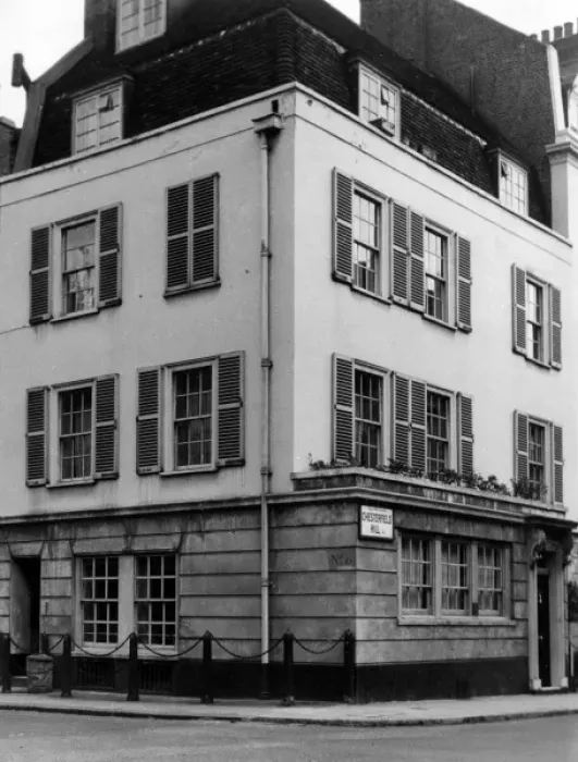 Framed Print : Corner Town House Framed Print : Corner Town House
