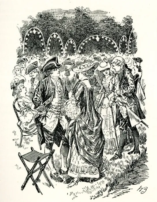 Framed Print : A corner of Vauxhall Gardens, London Framed Print : A corner of Vauxhall Gardens, London