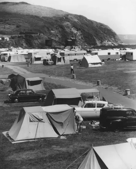 Framed Print : Cornish Caravan Park Framed Print : Cornish Caravan Park