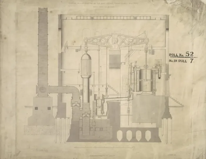 Framed Print : Cornish engines erected - East London Water Works Framed Print : Cornish engines erected - East London Water Works