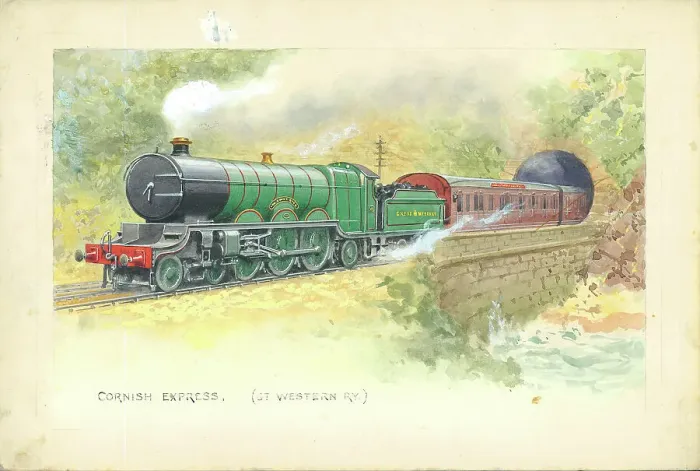 Framed Print : Cornish Express Great Western Railway Steam Locomotive Framed Print : Cornish Express Great Western Railway Steam Locomotive