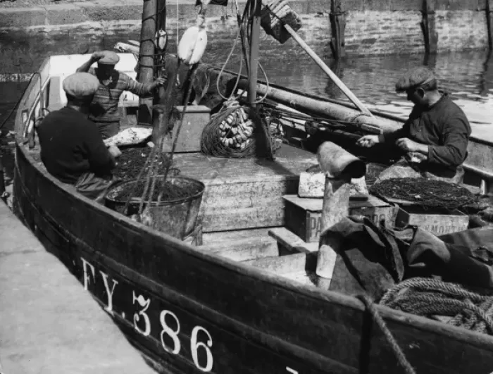 Framed Print : Cornish Fishermen Framed Print : Cornish Fishermen