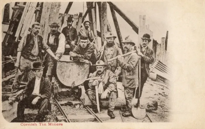 Framed Print : Cornish Tin Miners Framed Print : Cornish Tin Miners