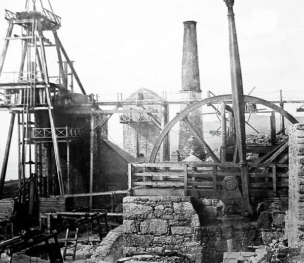 A Cornish tin mine pumping engine, Victorian period
