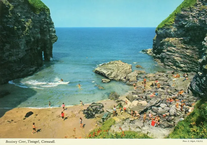 Framed Print : Cornwall, England - Bossiney Cove, Tintagel Framed Print : Cornwall, England - Bossiney Cove, Tintagel