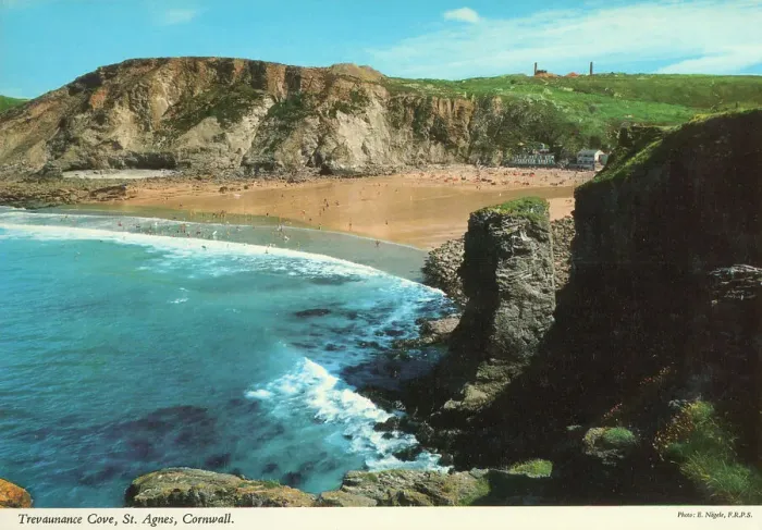 Framed Print : Cornwall, England - Trevaunance Cove, St. Agnes Framed Print : Cornwall, England - Trevaunance Cove, St. Agnes