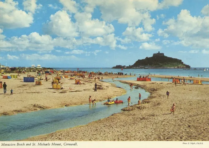 Framed Print : Cornwall - Marazion Beach and St. Michael's Mount Framed Print : Cornwall - Marazion Beach and St. Michael's Mount