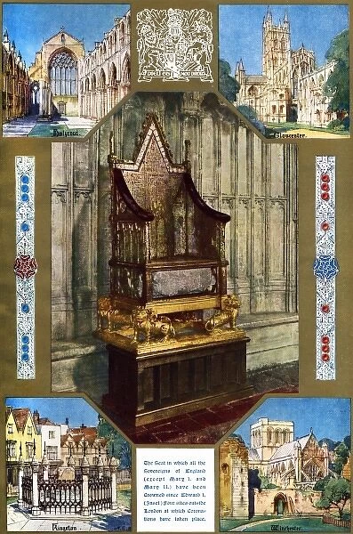 The Coronation Chair, with the Stone of Scone