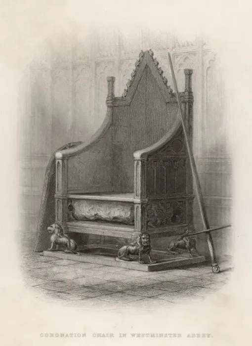 Framed Print : Coronation Chair, Westminster Abbey Framed Print : Coronation Chair, Westminster Abbey