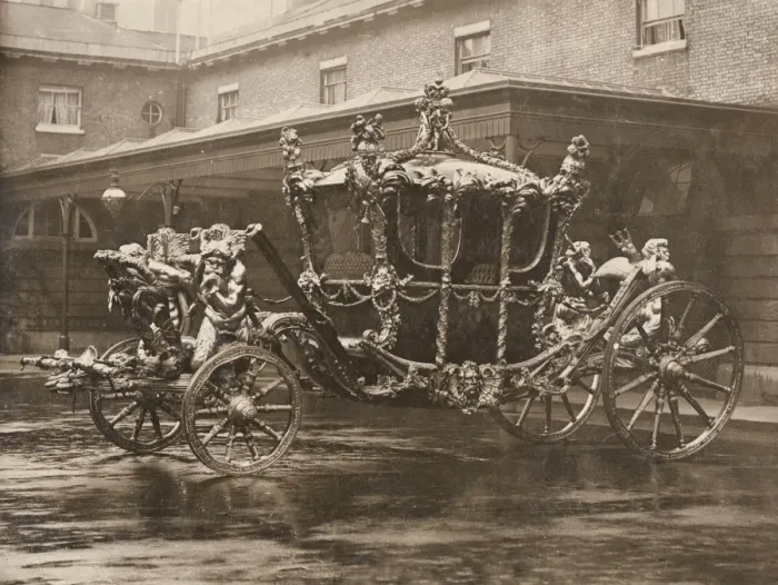 Framed Print : Coronation Coach in the Royal Mews Framed Print : Coronation Coach in the Royal Mews