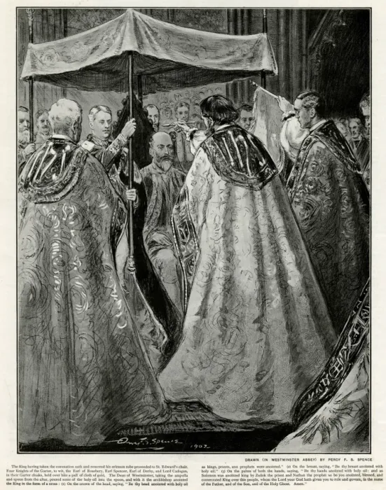 Framed Print : Coronation of Edward VII ceremony of atonement Framed Print : Coronation of Edward VII ceremony of atonement