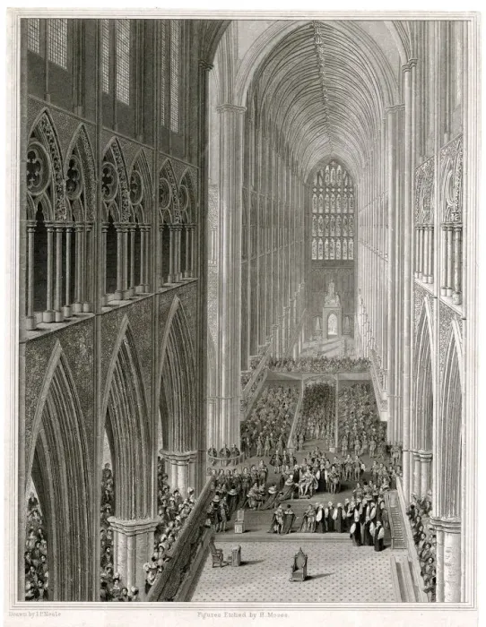 Framed Print : Coronation of George IV Framed Print : Coronation of George IV