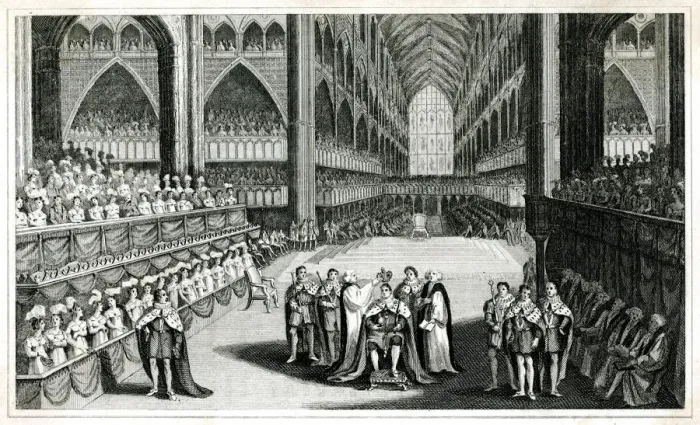 Framed Print : Coronation of George IV Framed Print : Coronation of George IV