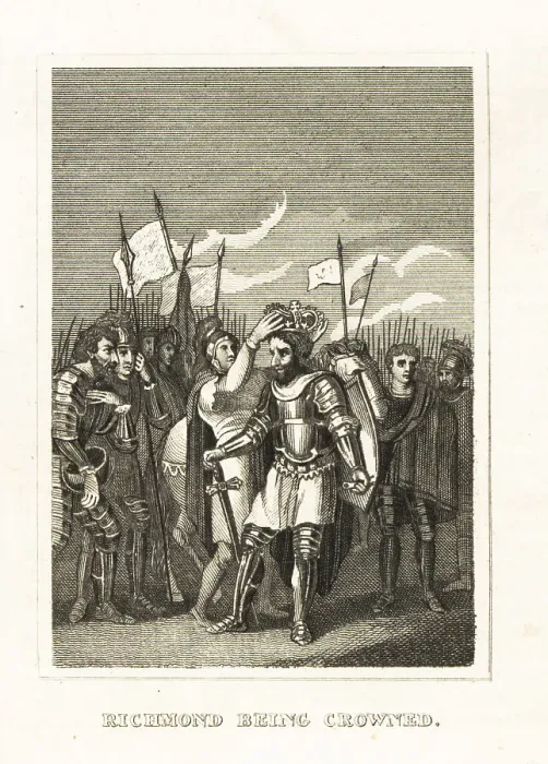 Framed Print : Coronation of Henry VII at Bosworth Field, 1485 Framed Print : Coronation of Henry VII at Bosworth Field, 1485