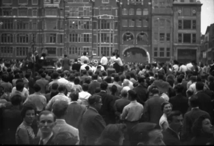 Framed Print : Coronation. Jazz band, Golden Square W1 Framed Print : Coronation. Jazz band, Golden Square W1