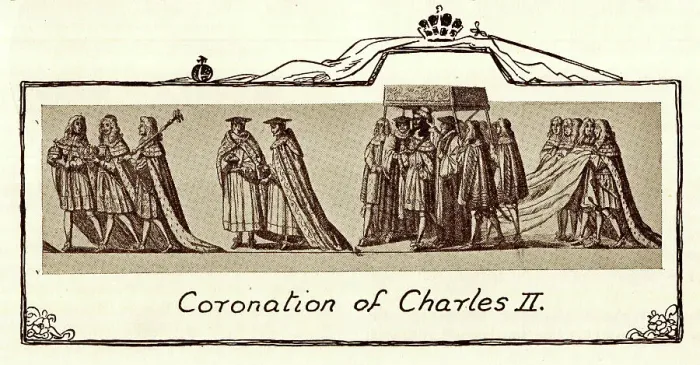Framed Print : Coronation of King Charles II Framed Print : Coronation of King Charles II