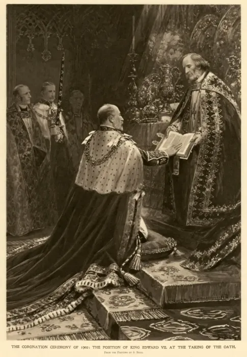 Framed Print : Coronation of King Edward VII