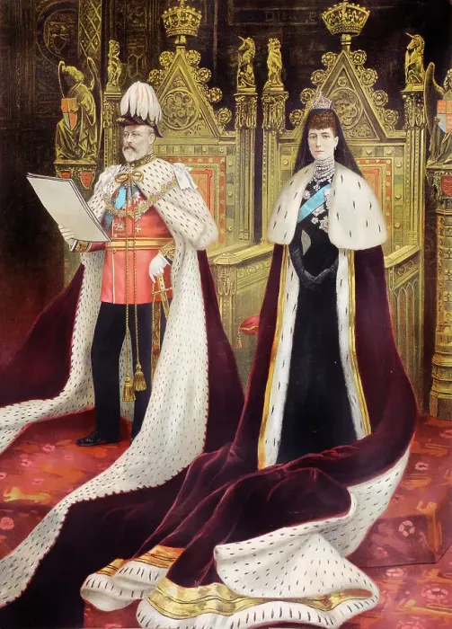 Framed Print : Coronation of King Edward VII and Queen Alexandra Framed Print : Coronation of King Edward VII and Queen Alexandra