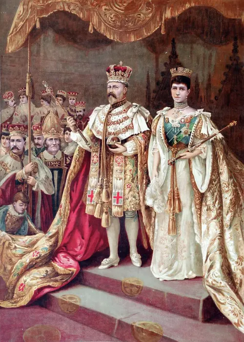 Framed Print : Coronation of King Edward VII and Queen Alexandra Framed Print : Coronation of King Edward VII and Queen Alexandra