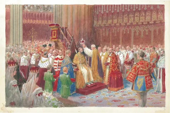 Framed Print : The Coronation of King George V Framed Print : The Coronation of King George V