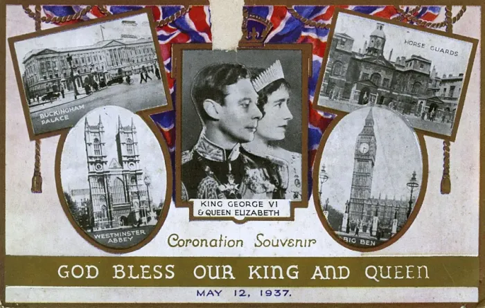 Framed Print : Coronation of King George VI and Queen Elizabeth Framed Print : Coronation of King George VI and Queen Elizabeth
