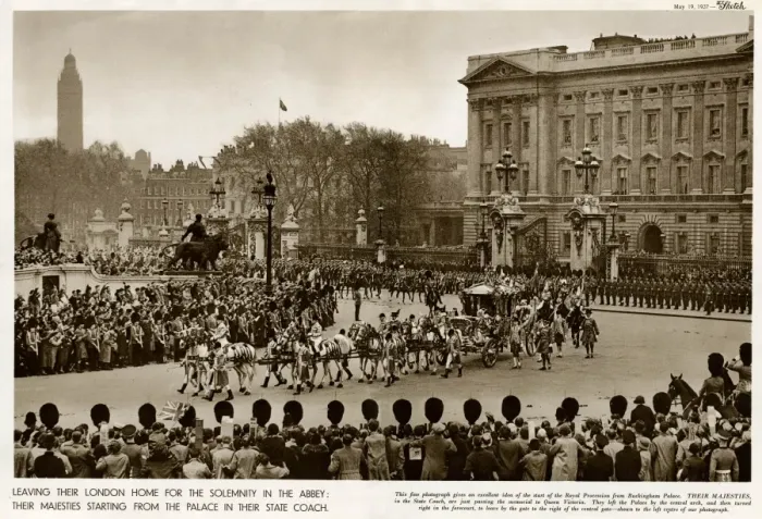 Framed Print : Coronation of King George VI and Queen Elizabeth 1937 Framed Print : Coronation of King George VI and Queen Elizabeth 1937