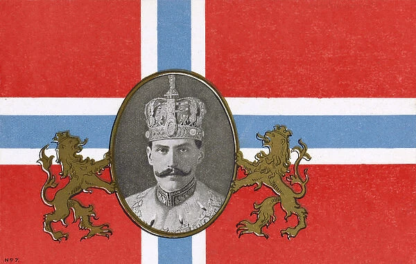 Coronation of King Haakon VII of Norway - Flag