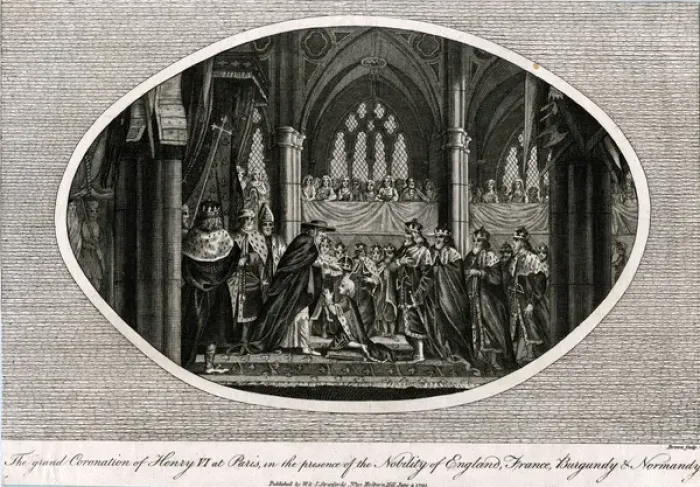 Framed Print : Coronation of King Henry VI Framed Print : Coronation of King Henry VI
