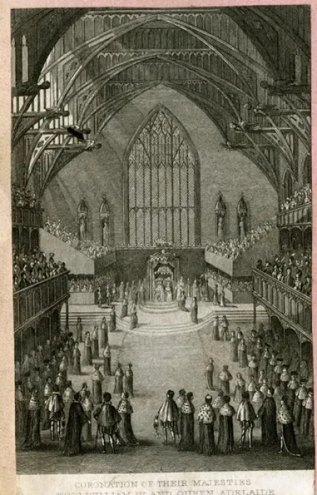 Framed Print : Coronation of King William IV and Queen Adelaide Framed Print : Coronation of King William IV and Queen Adelaide