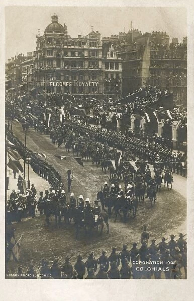 The coronation parade of Edward VII