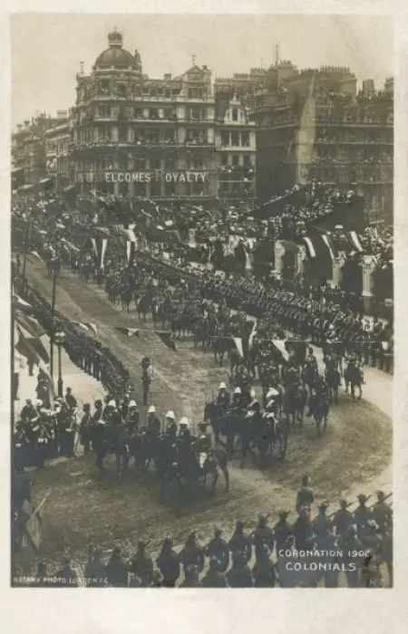 Framed Print : The coronation parade of Edward VII Framed Print : The coronation parade of Edward VII