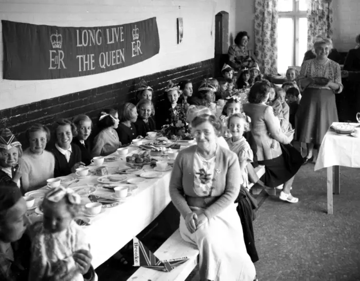 Framed Print : Coronation party, Walton-on-the-Naze, Essex Framed Print : Coronation party, Walton-on-the-Naze, Essex