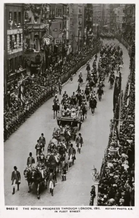 Framed Print : Coronation Procession, Fleet Street, London Framed Print : Coronation Procession, Fleet Street, London
