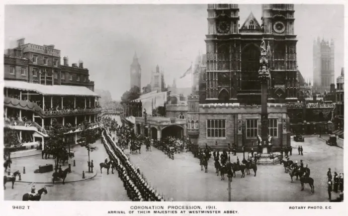 Framed Print : Coronation Procession, Westminster Abbey, London