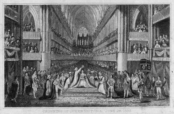 Coronation of Queen Victoria, Westminster Abbey, London