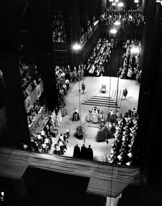 Framed Print : Coronation scene in Westminster Abbey, 1953 Framed Print : Coronation scene in Westminster Abbey, 1953