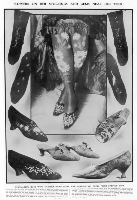 Framed Print : Coronation Shoes & Hose Framed Print : Coronation Shoes & Hose