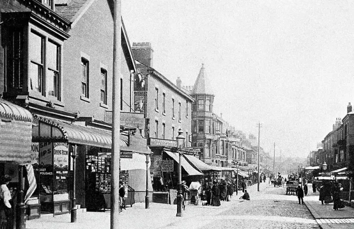 Framed Print : Coronation Street, Blackpool early 1900's Framed Print : Coronation Street, Blackpool early 1900's