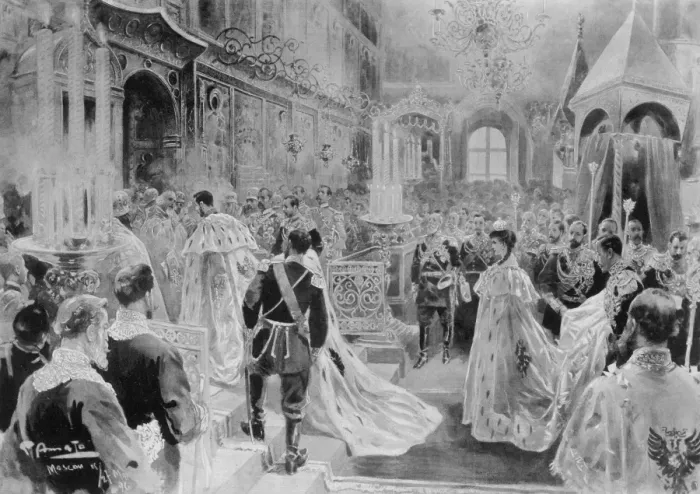 Framed Print : The coronation of Tsar Nicholas II Framed Print : The coronation of Tsar Nicholas II