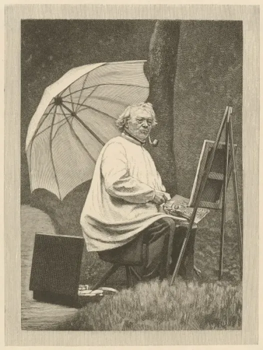Framed Print : Corot in the Open Air Framed Print : Corot in the Open Air