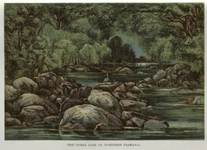 Framed Print : The Corra Linn of Northern Tasmania Framed Print : The Corra Linn of Northern Tasmania