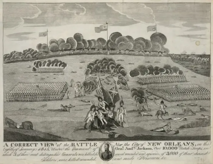 Framed Print : A correct view of the battle near the city of New Orleans, o Framed Print : A correct view of the battle near the city of New Orleans, o