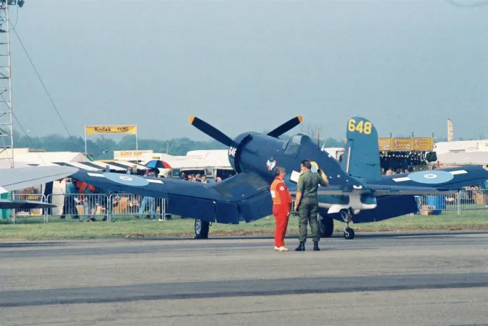 Framed Print : Corsair at North Weald Framed Print : Corsair at North Weald