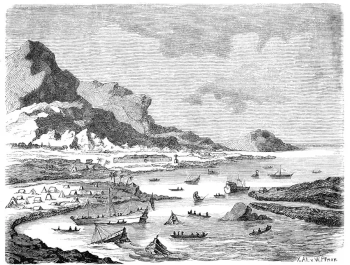 Framed Print : Cortes, having landed on mainland, destroys his fleet Framed Print : Cortes, having landed on mainland, destroys his fleet