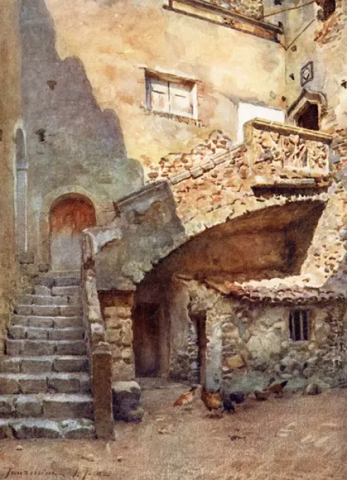 Framed Print : Cortile Palazzo Corvala, Taormina, Sicily, Italy Framed Print : Cortile Palazzo Corvala, Taormina, Sicily, Italy