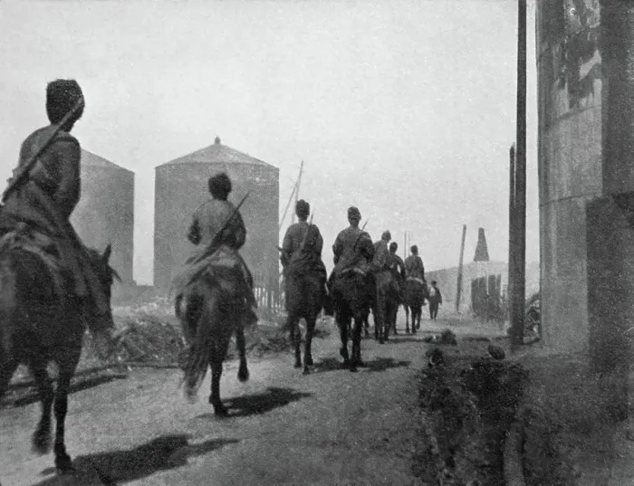 Framed Print : Cossack patrol in Balakhany Framed Print : Cossack patrol in Balakhany