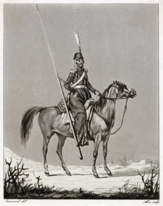 Framed Print : A Cossack of the Russian Army. Date: circa 1820 Framed Print : A Cossack of the Russian Army. Date: circa 1820